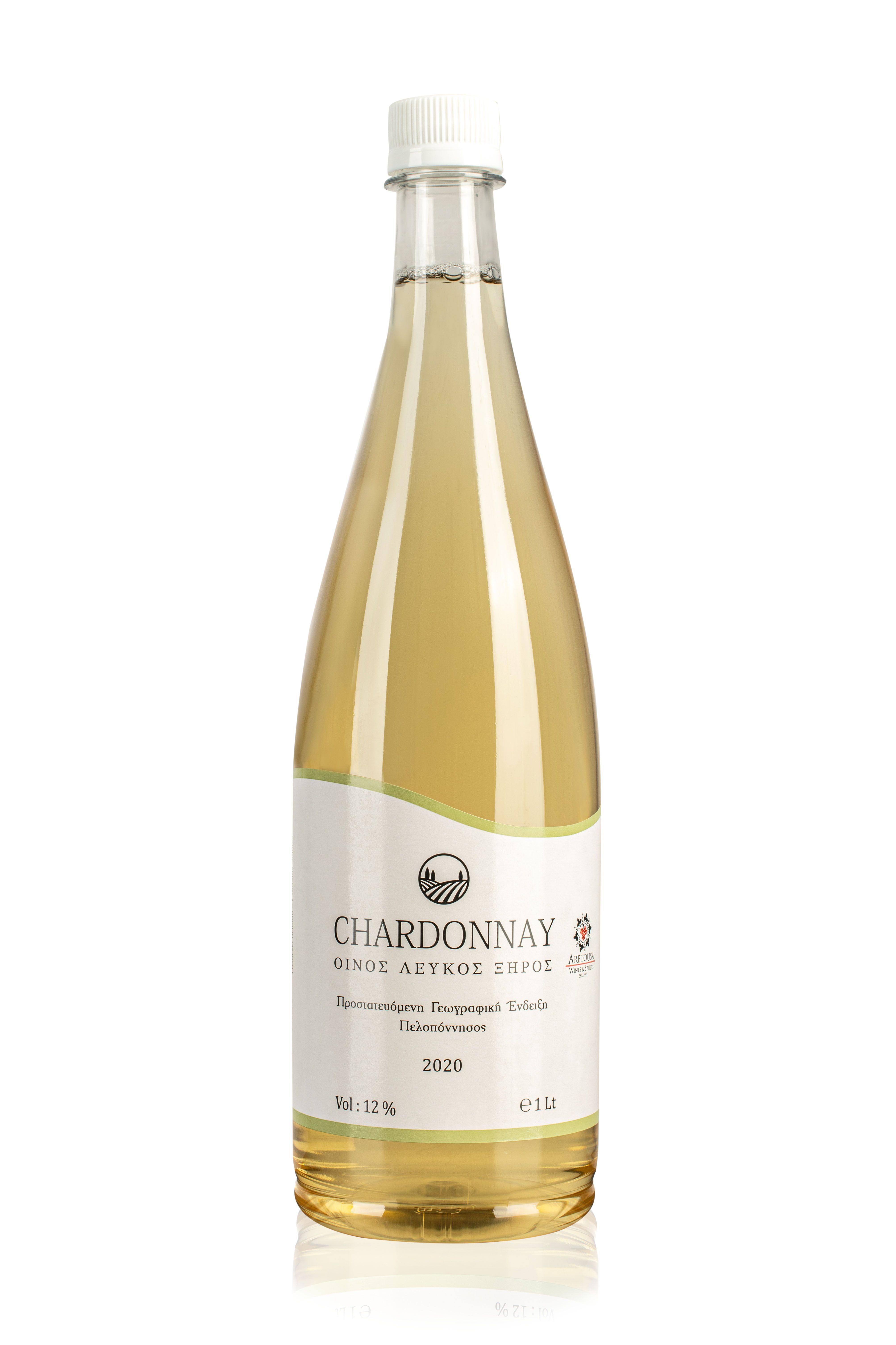 Οίνος Λευκός Ξηρός Chardonnay 1Lt